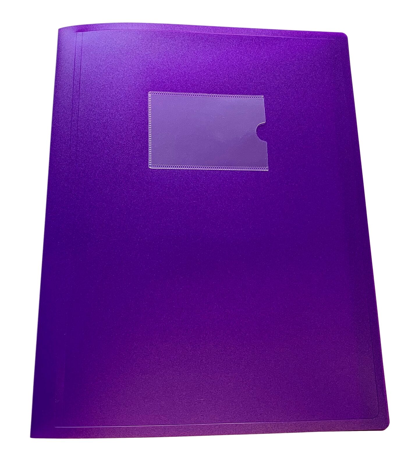 Pack of 5 A4 10 Pocket Purple Flexible Cover Display Books