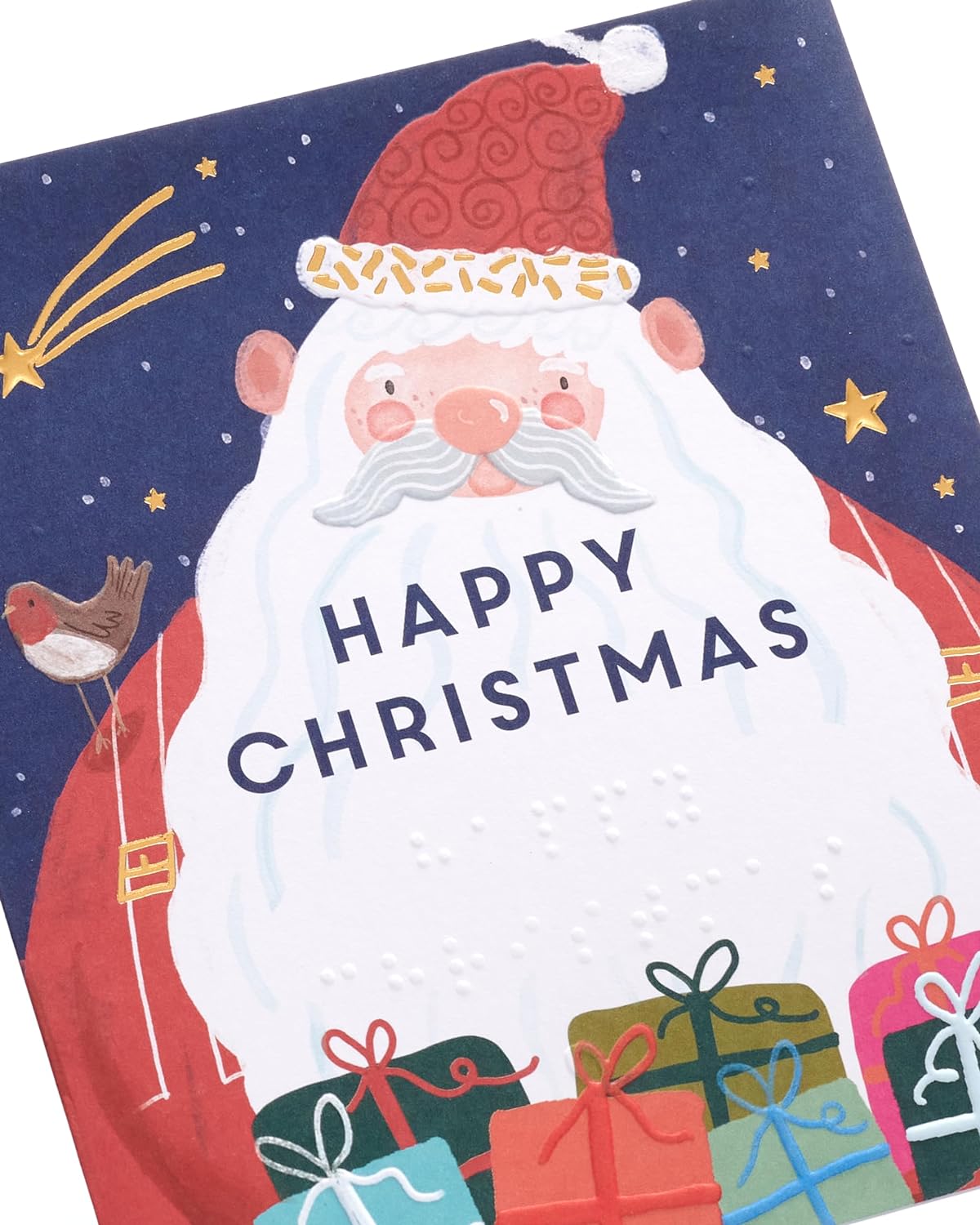 Braille Festive Christmas Greeting Card
