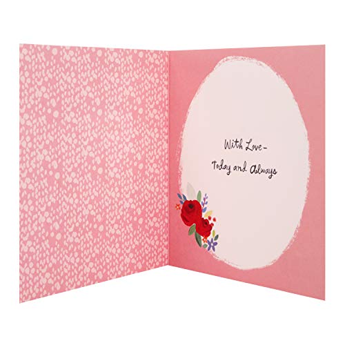 For Wife Floral Red Valentine's Day Card 'With Love'