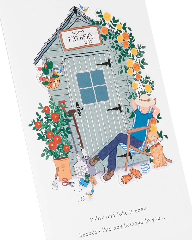 Garden Shed Design Dad Father's Day Card