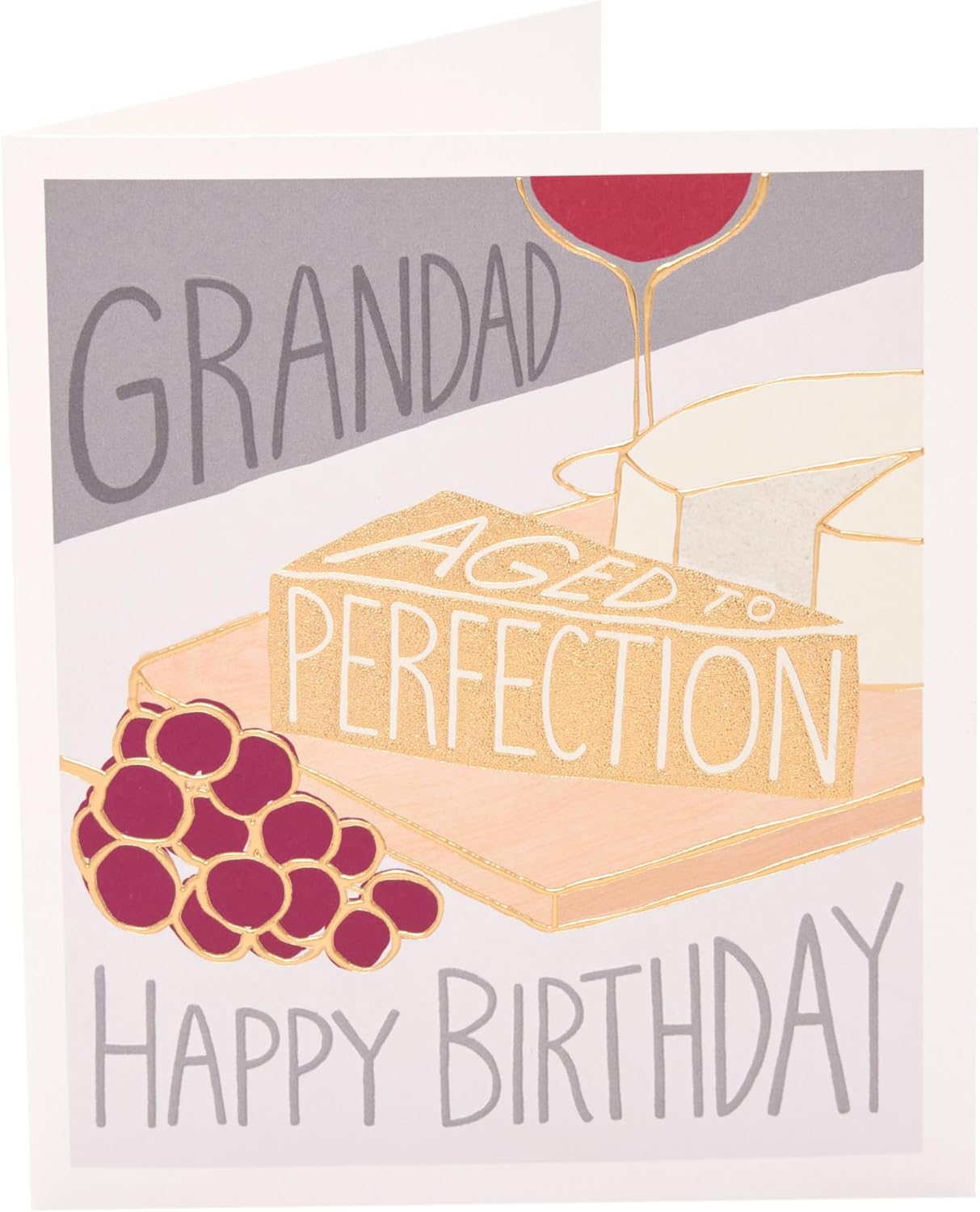 Cheese Design Grandad Birthday Card
