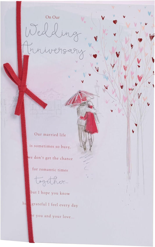 Sentimental Design Wedding Anniversary Card