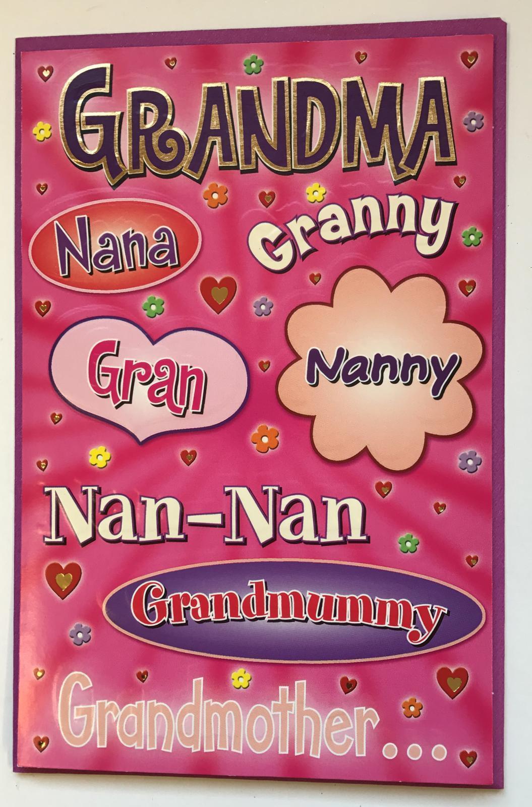 Happy Birthday Grandma Greetings Card 