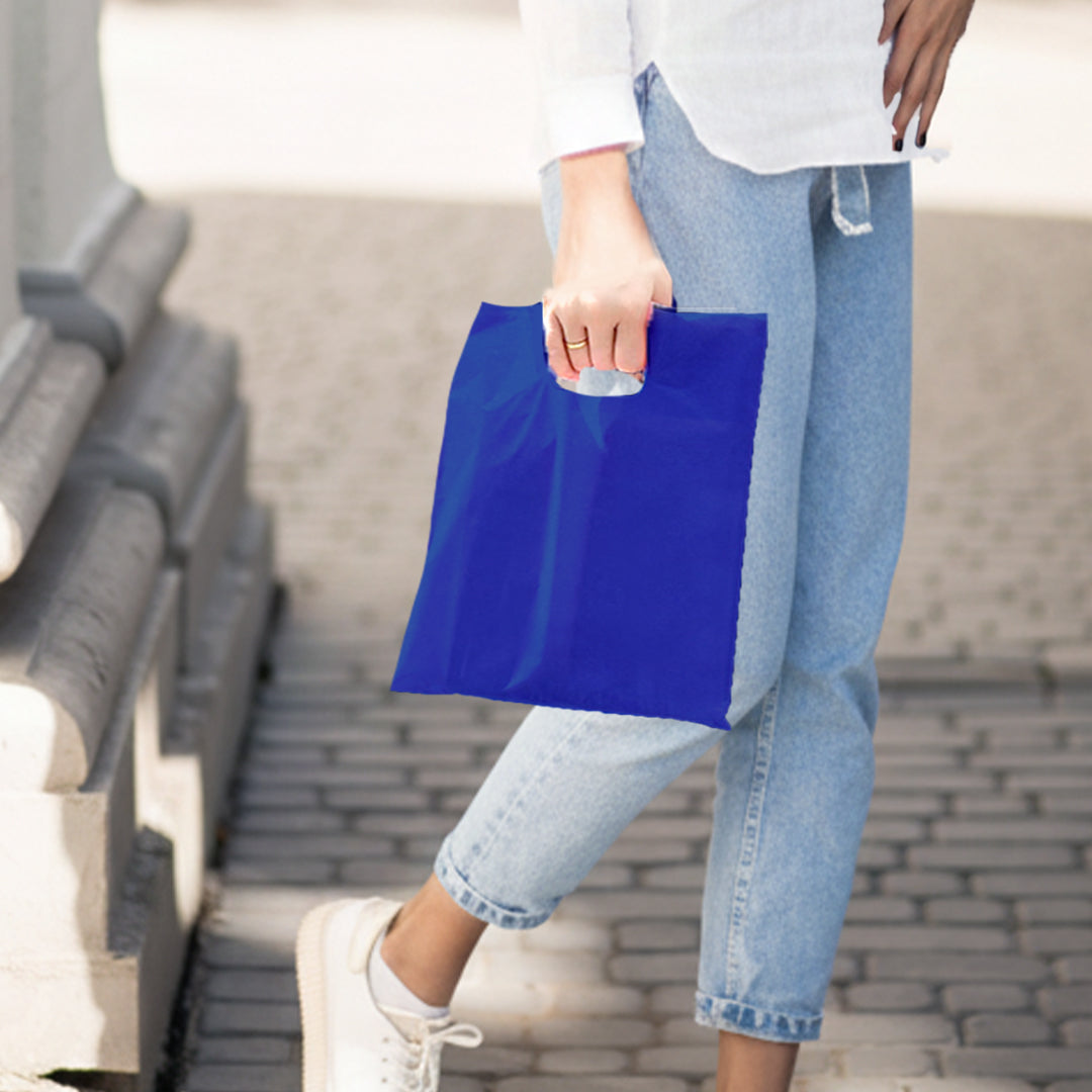 Pack of 50 Ivory Coloured 30x25cm Non-Woven Patch Handle Bags