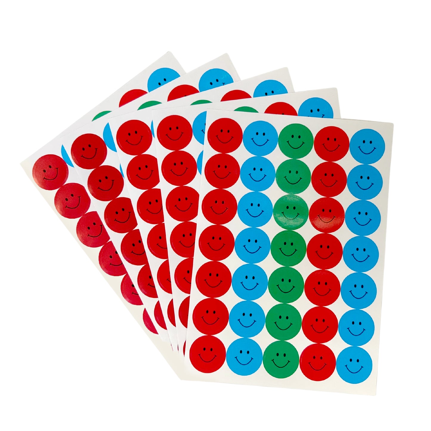 Pack of 2520 Assorted Smile Faces 24mm Self-Adhesive Labels