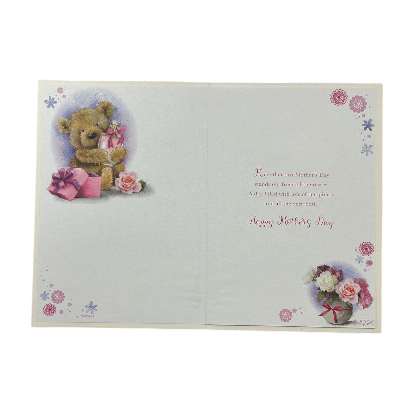 To A Special Nan Cute Teddy With Perfume Bottle Design Mother's Day Card