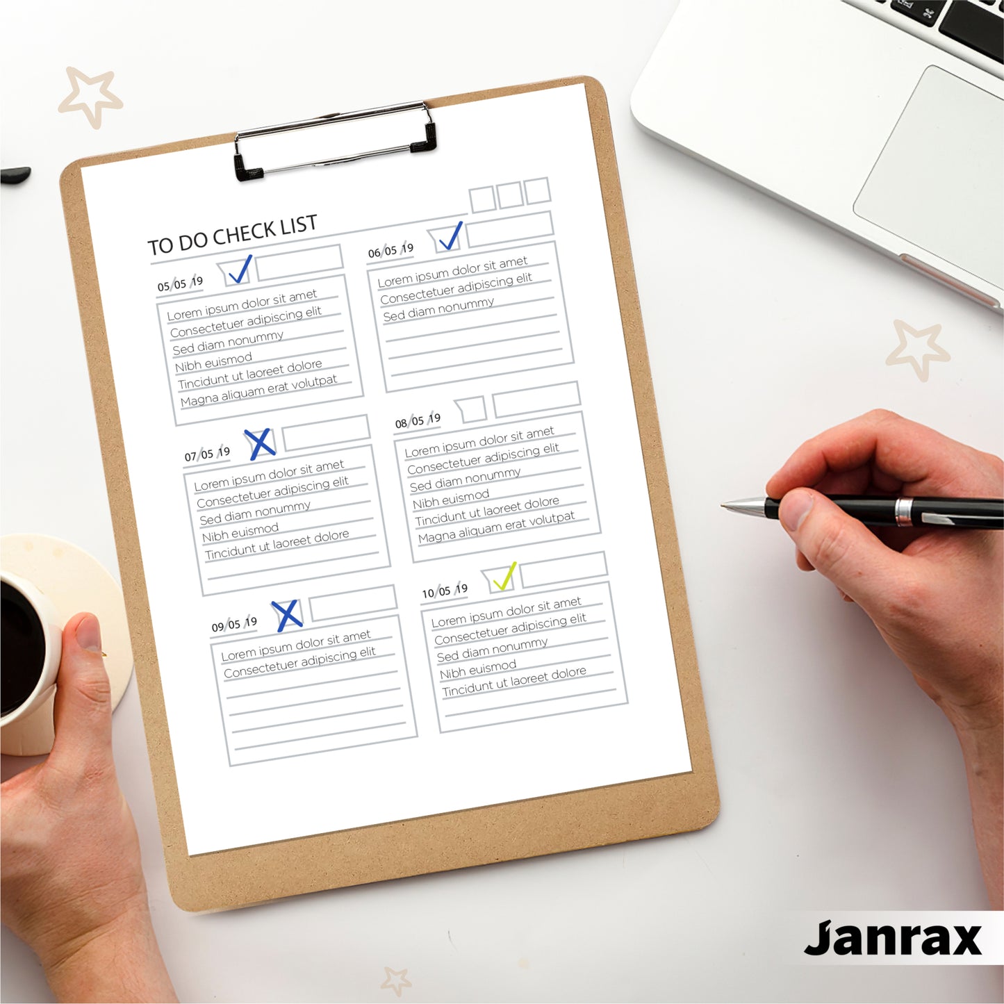 A4 Quality Wooden Clipboard With Hanging Hole