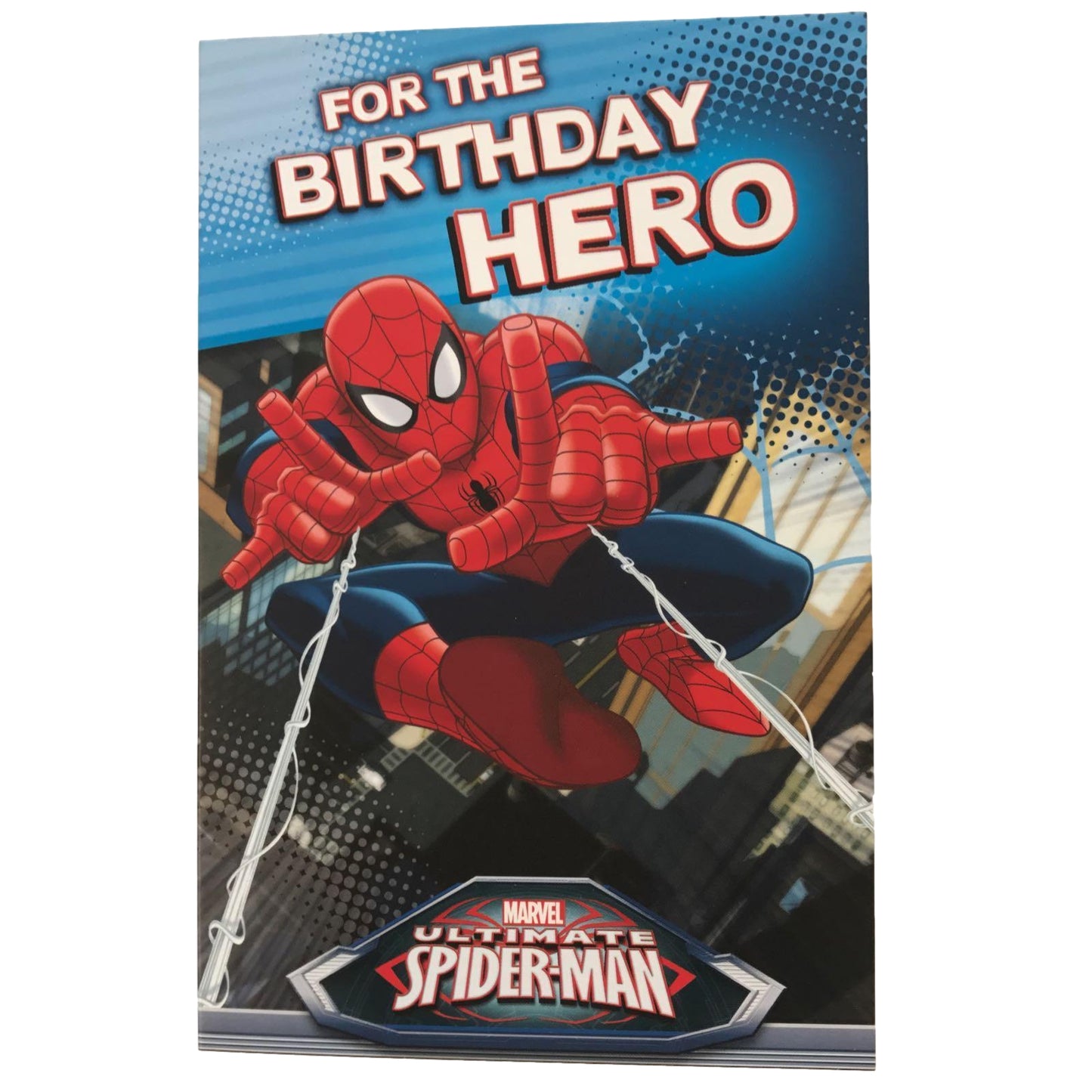 Marvel Superhero Spider Man Web‑Slinging Birthday Card