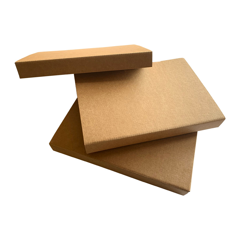 Pack of 3 A4 Kraft Box Files 3.5cm Depth