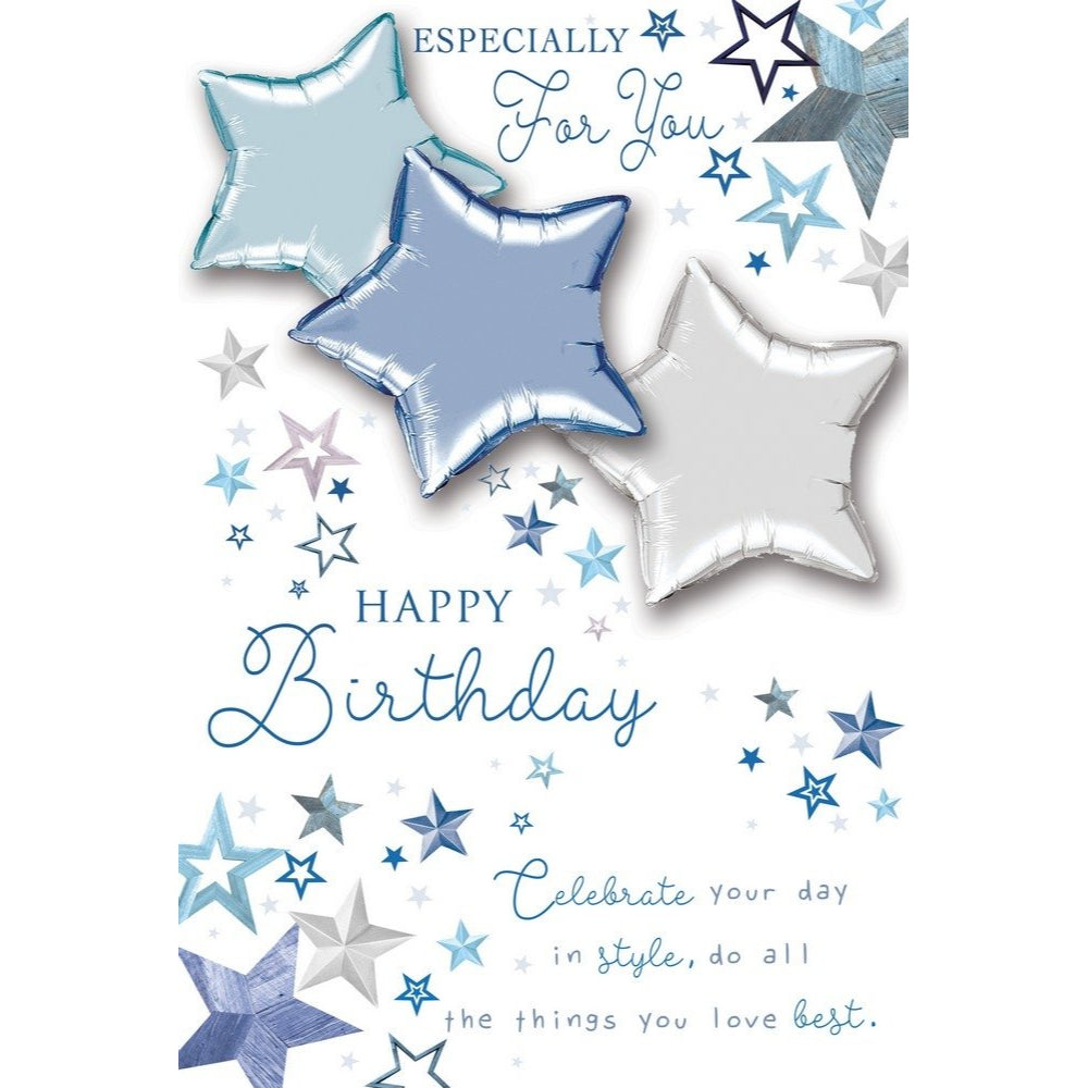 Especially for You Happy Birthday Balloon Boutique Greeting Card