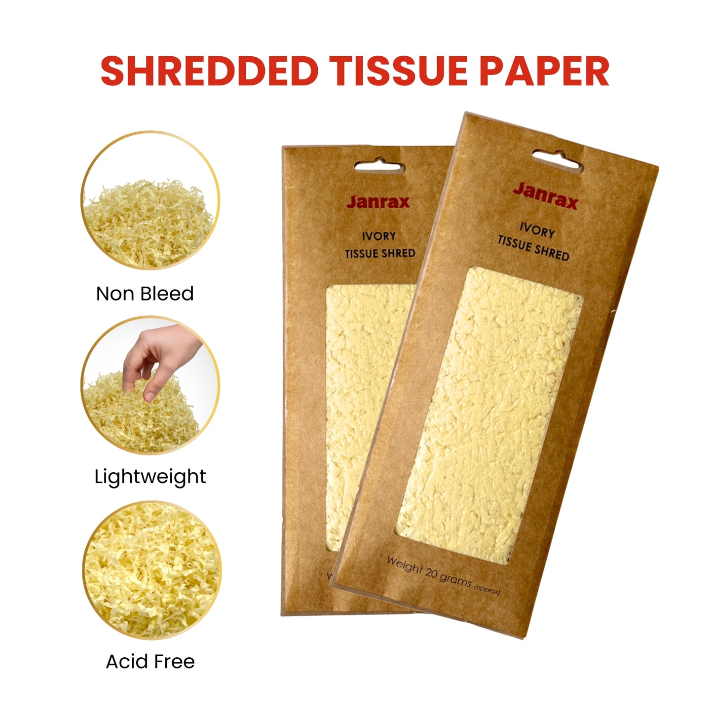 Ivory Tissue Shred 20g