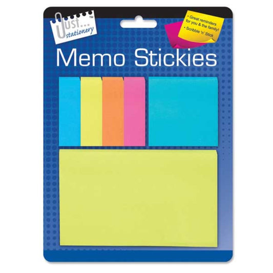 Just Stationery Memo Stickers - Neon