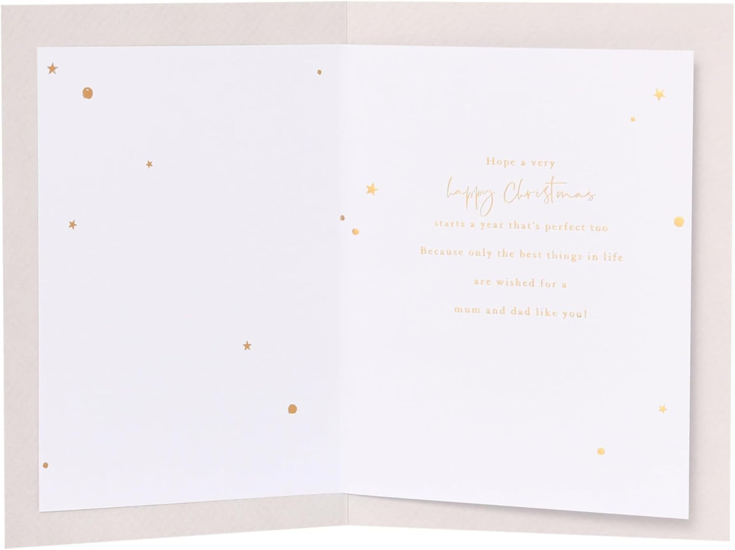 Xmas Tree Mum & Dad Christmas Card