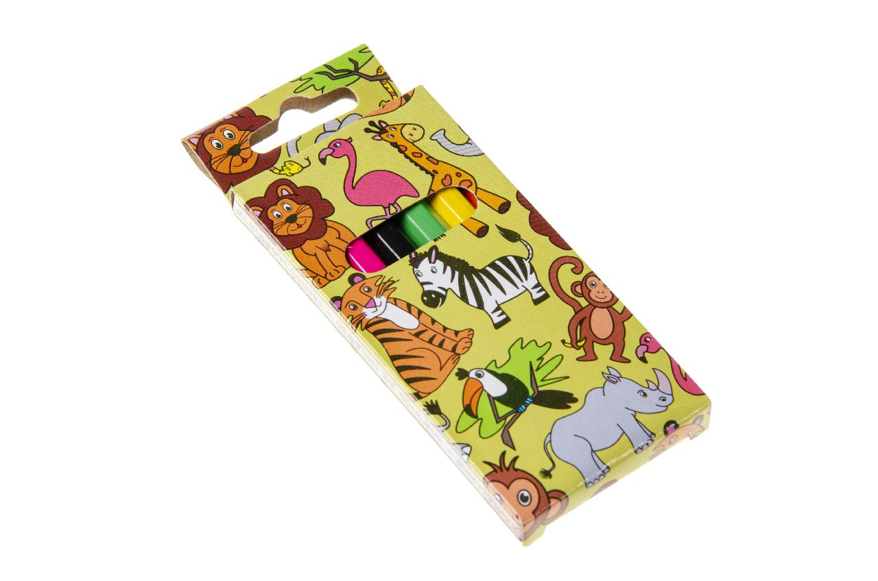 6 Pieces Wild Animals Colored Pencils 9cm