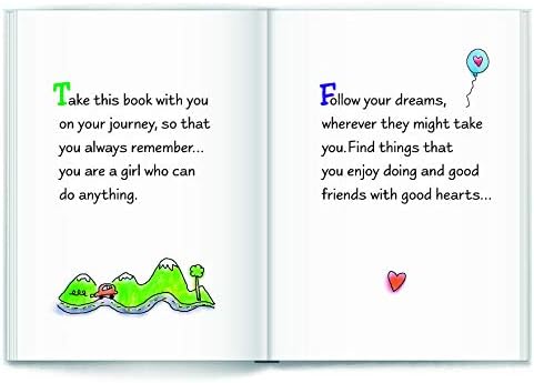 Little Keepsake Book "You are a Girl Who Can Do Anything for Daughter, Sister, Granddaughter, Niece