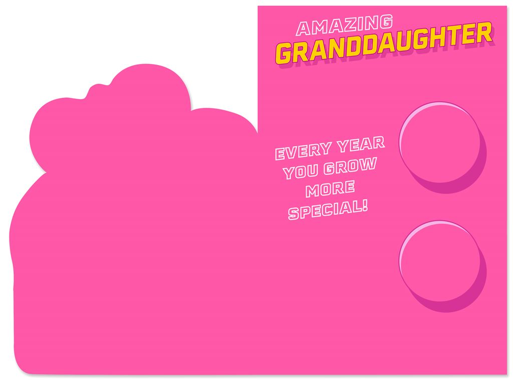 Flower Lego Design Amazing Granddaughter Birthday Card