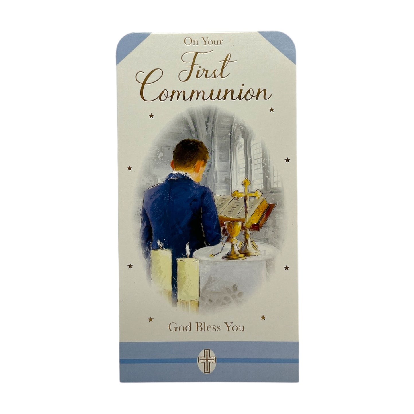 Boy On Your First Communion Religious Gift Money Wallet Card