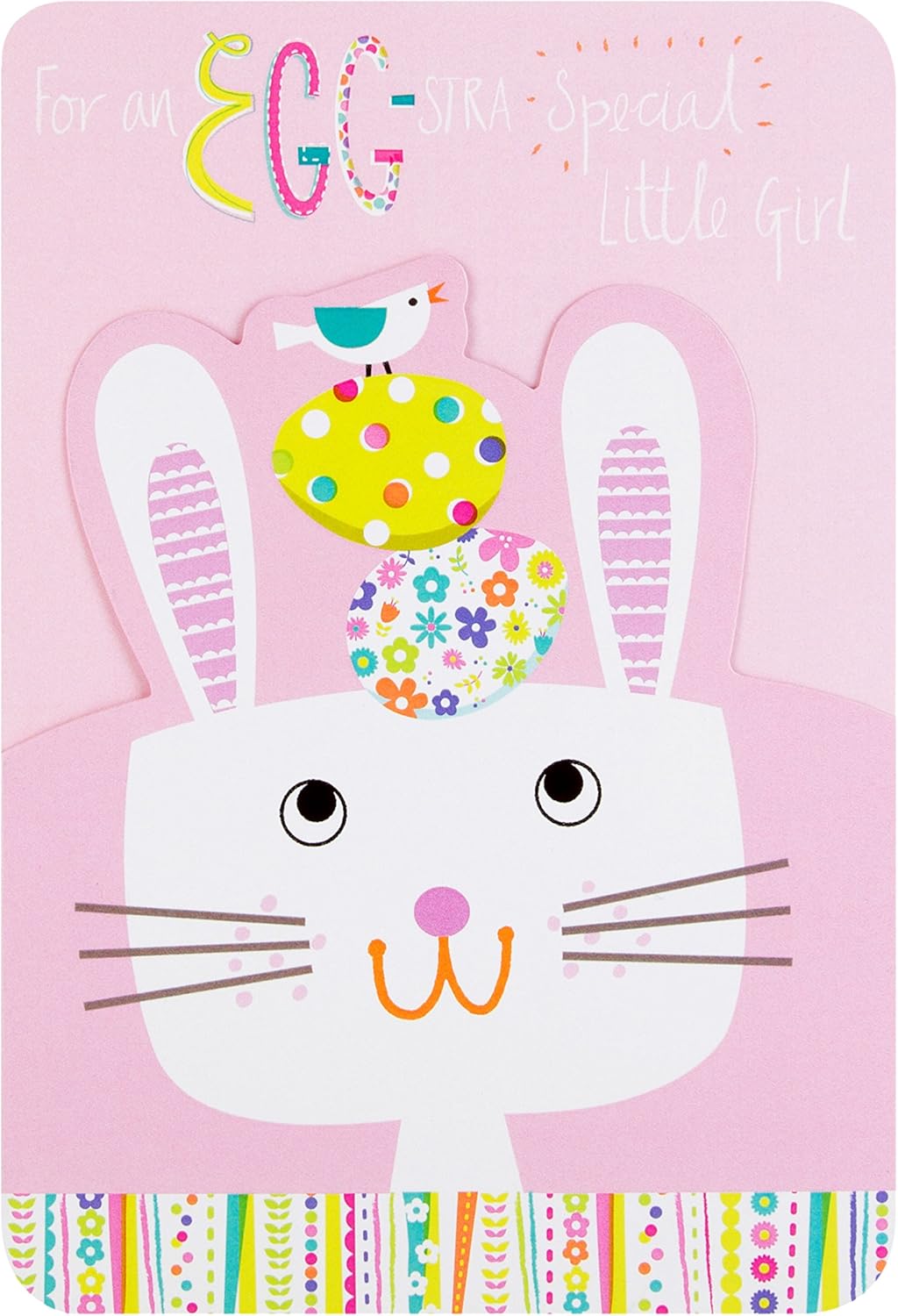 "Little Girl" Cat Design Easter Card