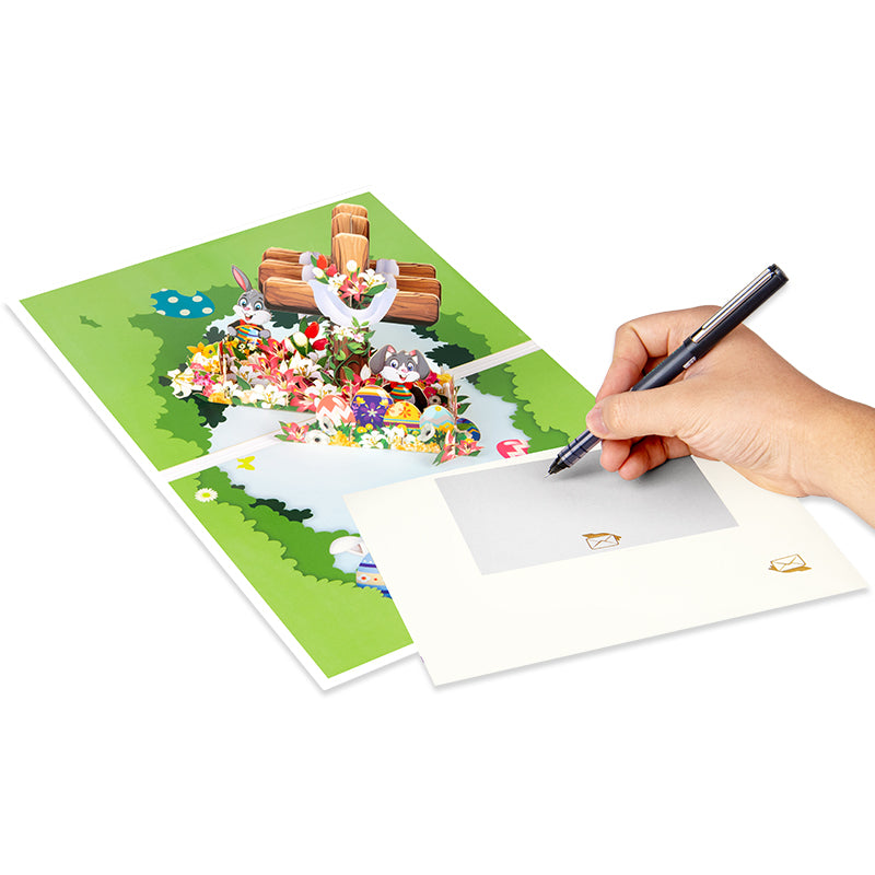 Cross Spring Scene Easter Blessings 3D Pop Up Card