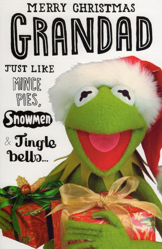 Granddad Humour Classic Christmas Greeting Card Muppets