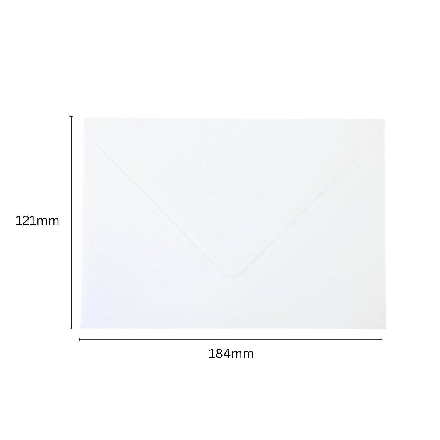 Pack of 50 White 100gsm 121x184mm Gummed Envelopes