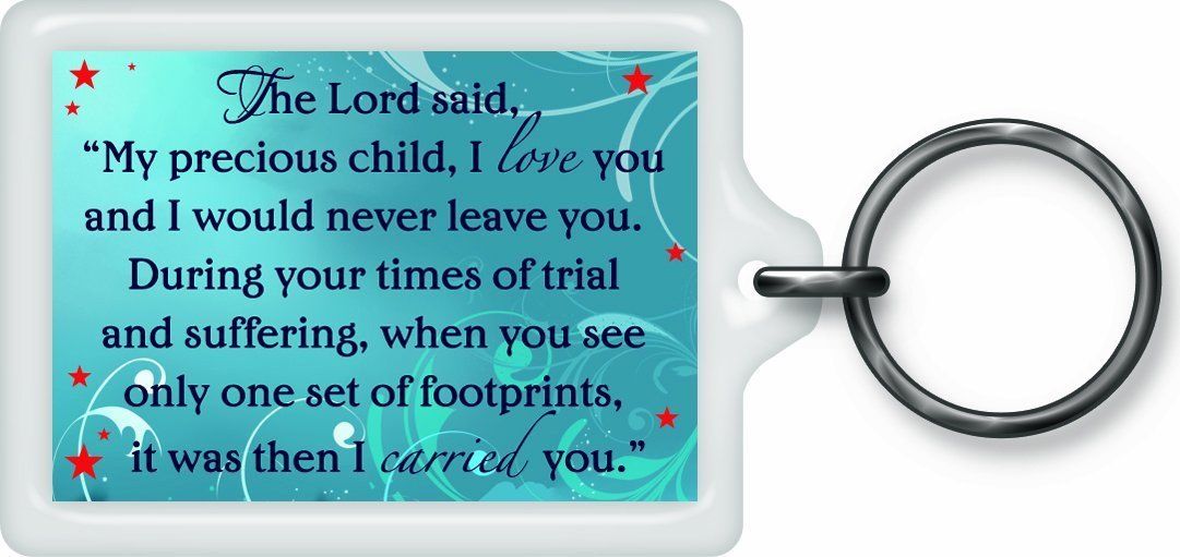 FootPrint Sentimental Keyring - Birthday Christmas Gift