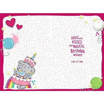 Bear Dressed As A Cake Daughter Birthday Card