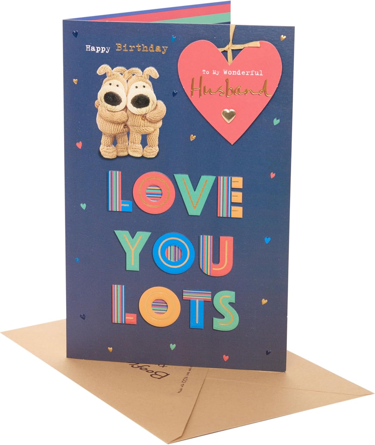 Cute Boofle Pair Design Husband Birthday Card