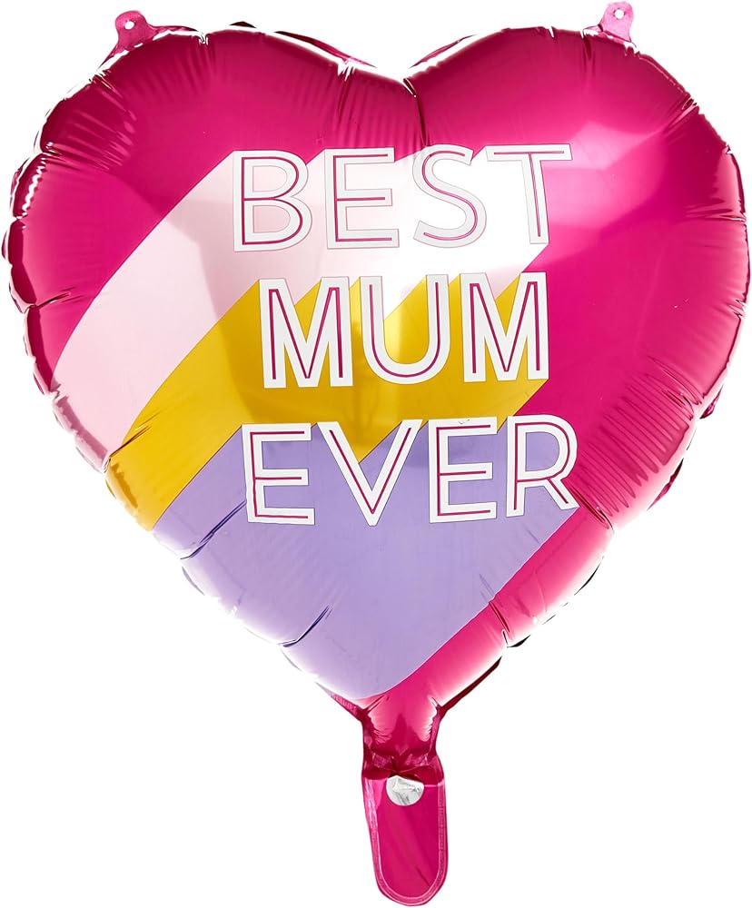 Best Mum Ever Foil Balloon Mother's Day Birthday