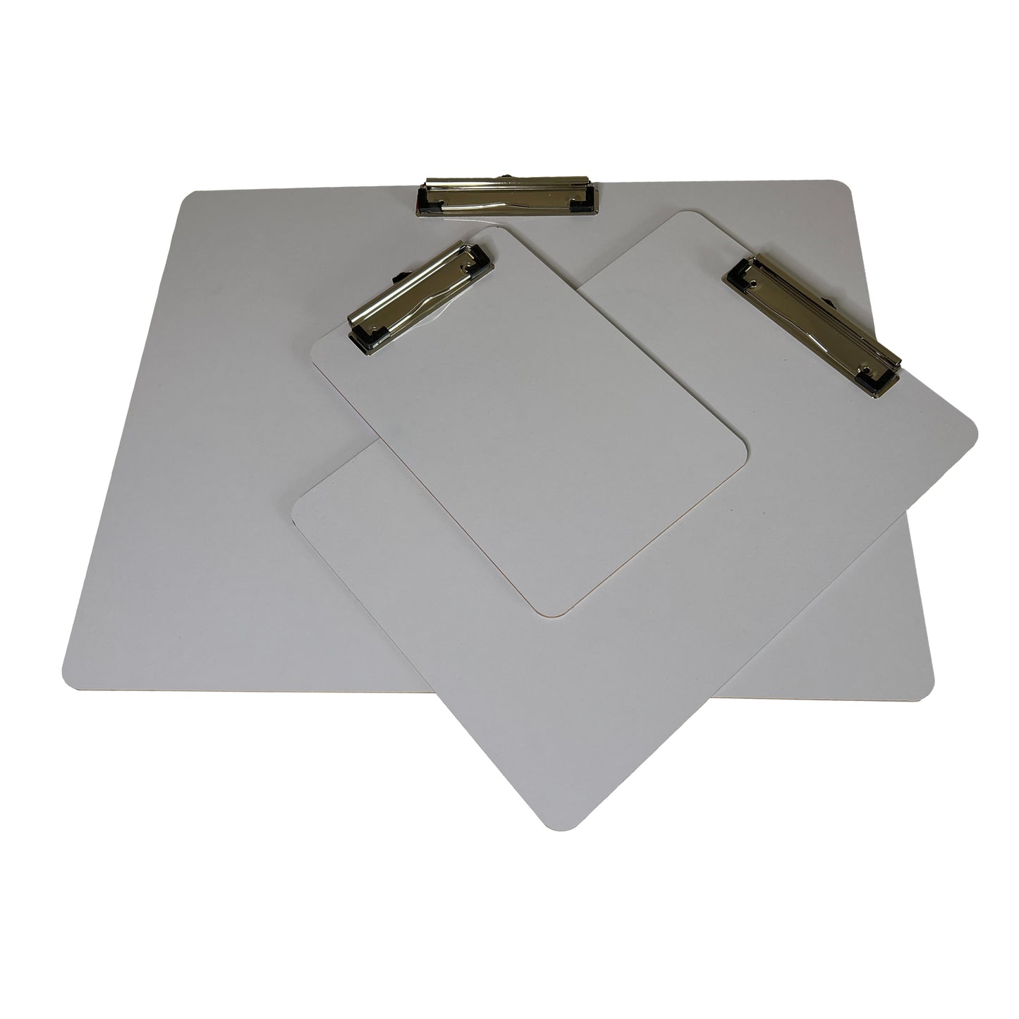 Pack of 3 Assorted Size Erasable Whiteboard Clipboards