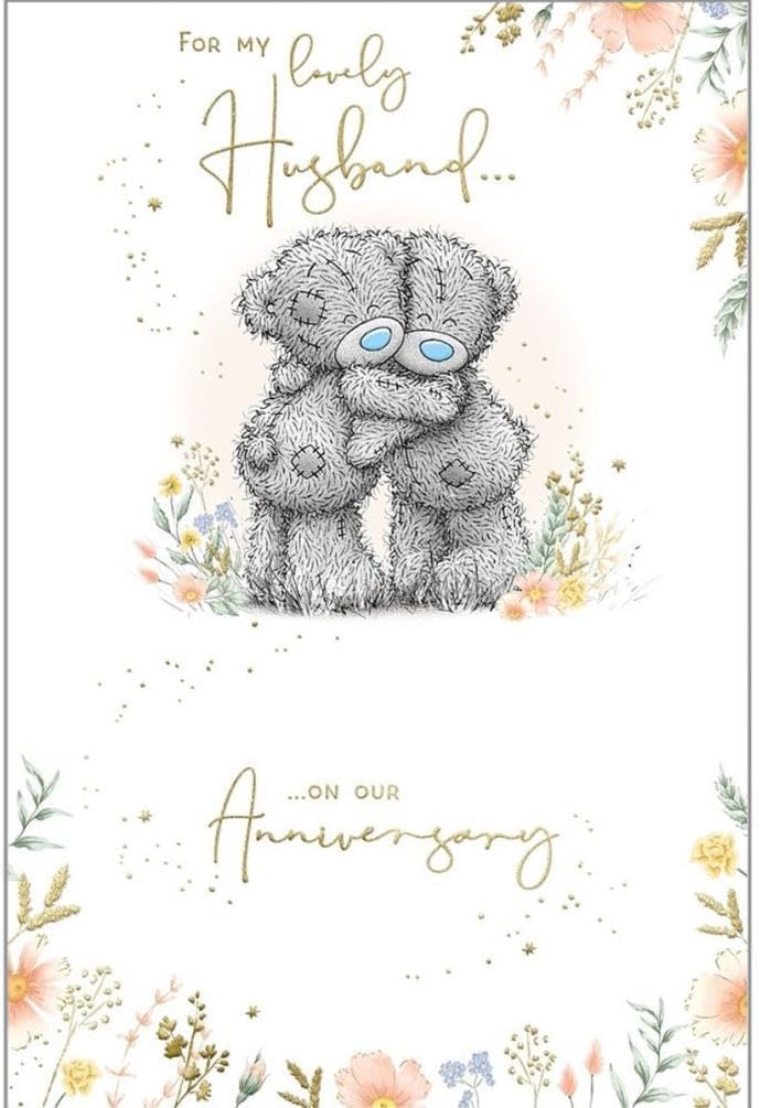 Bears Hugging For My Lovely Husband Wedding Anniversary Card