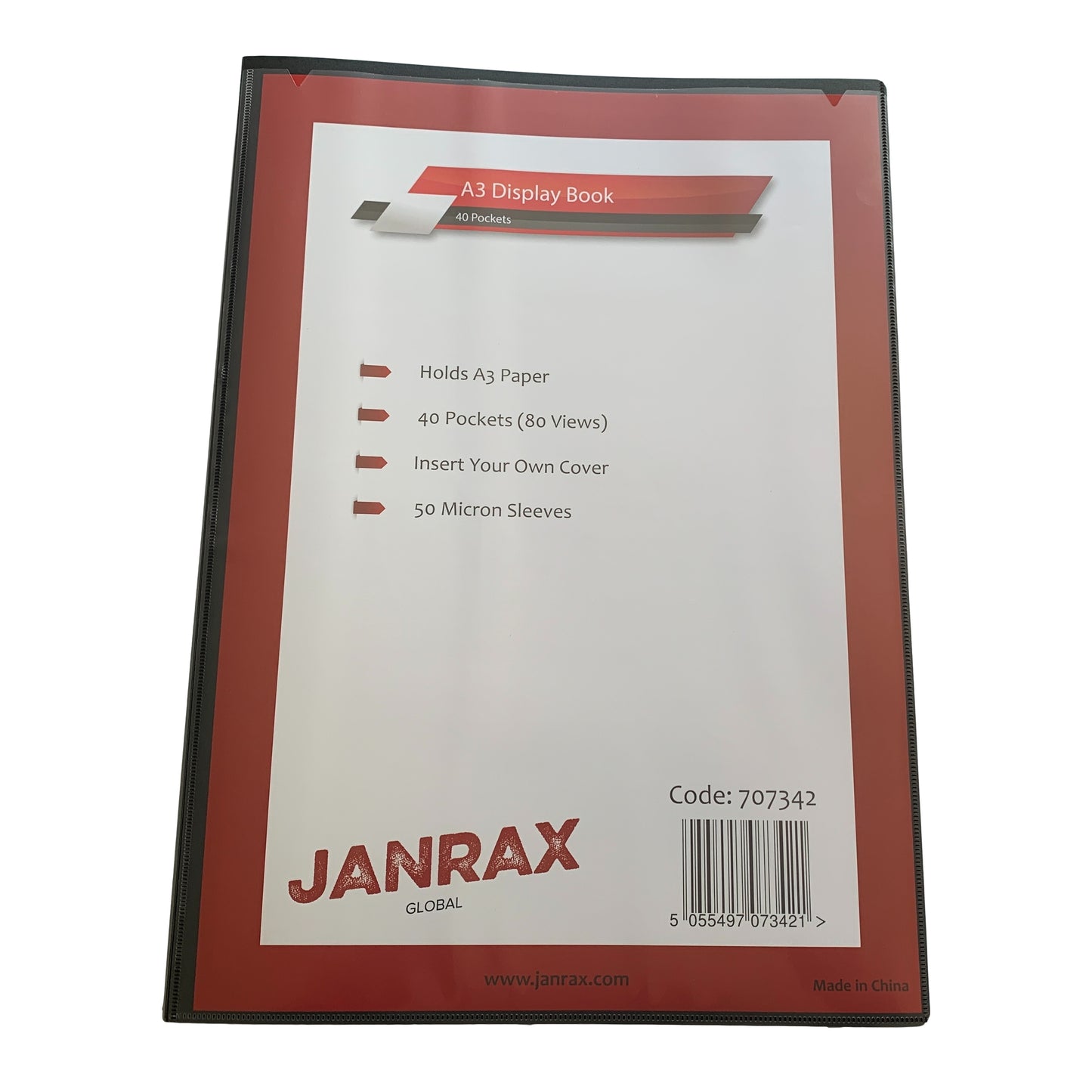 Pack of 6 A3 Presentation Display Books 40 Pockets (80 Views) by Janrax