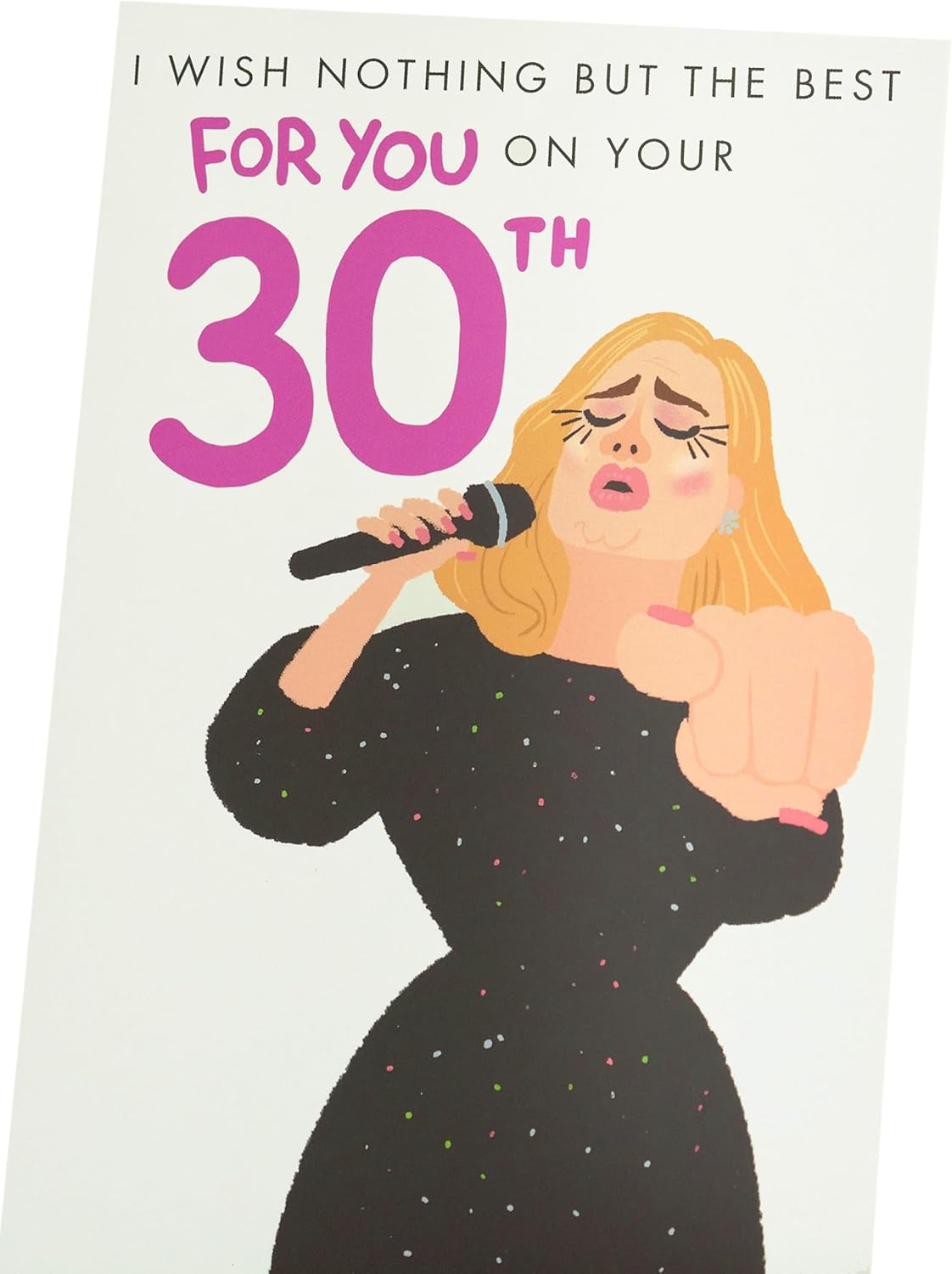 Adele Design 30th Birthday Card
