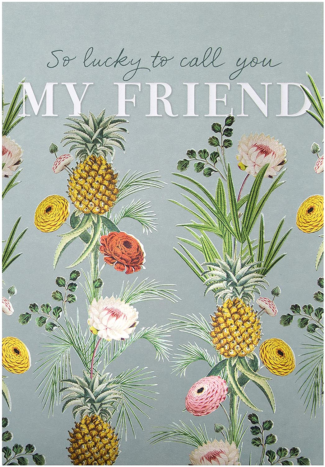 Vintage Style Botanical Design Friend Birthday Card