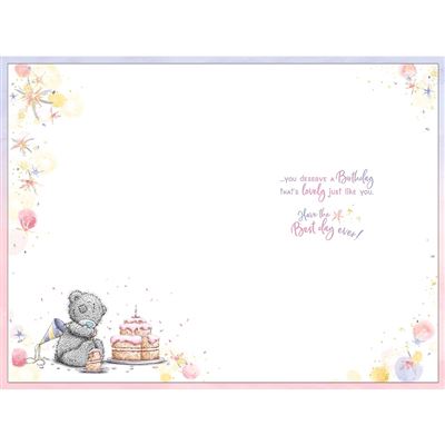 Bear With Cake Storyboard Daughter Birthday Card