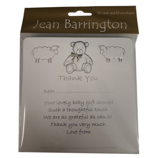 Baby Gift Thank you Cards - Pack of 10