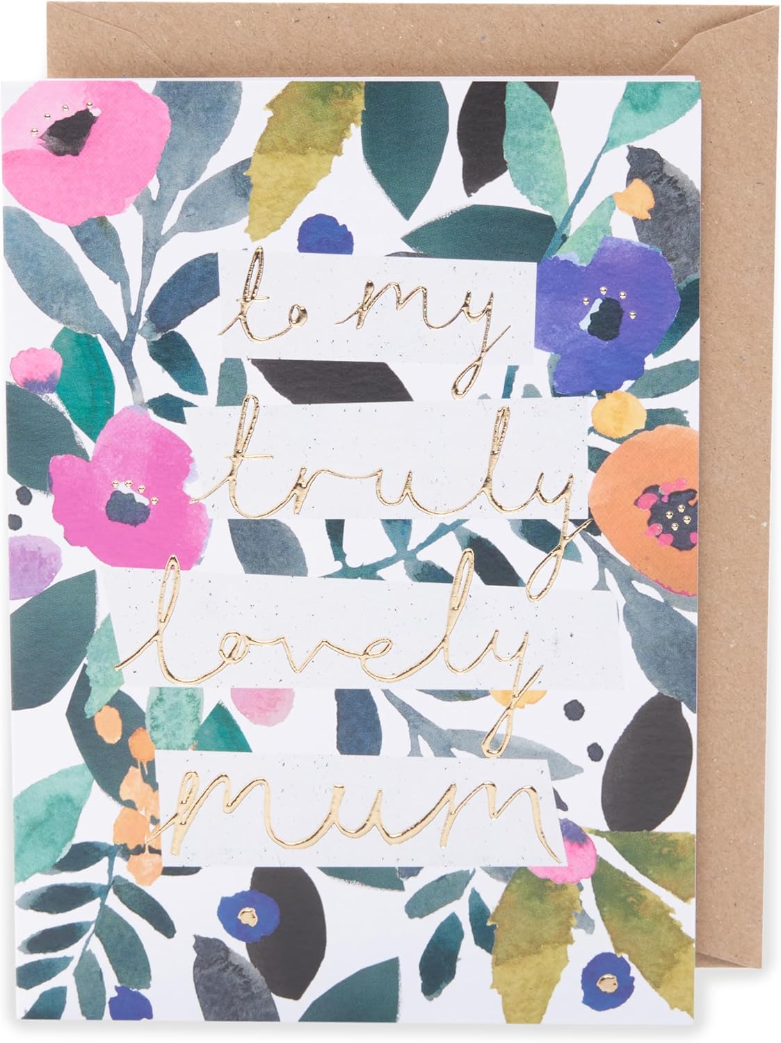 Kindred Truly Lovely Mum Floral Design Blank Mother's Day Card