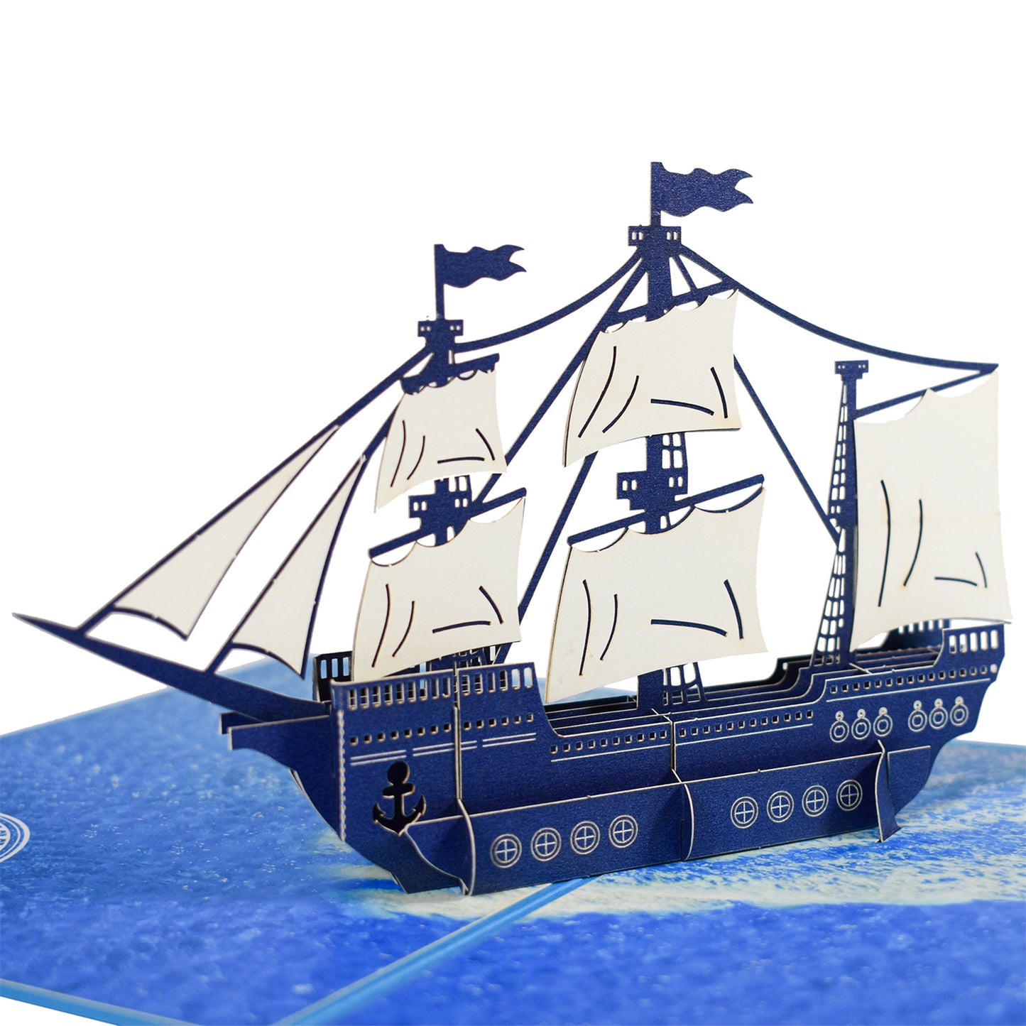 Windward Wonder Sailboat Pop Up Greeting Card