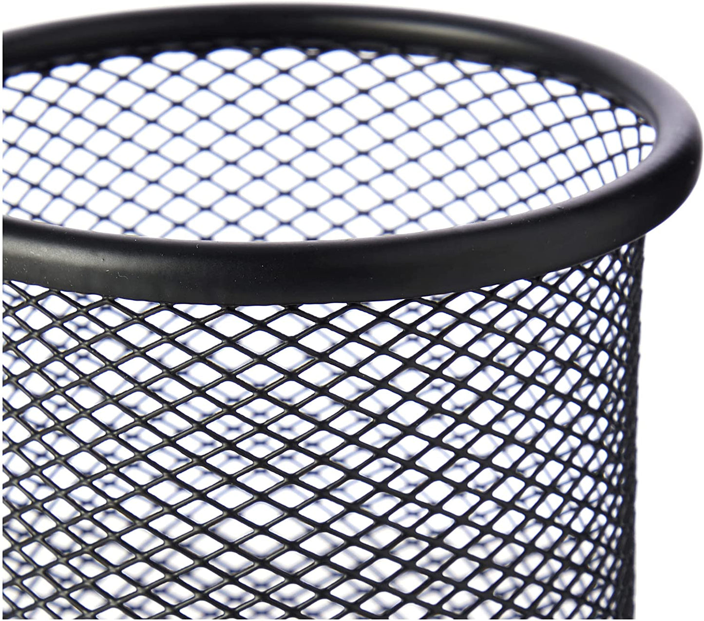 Pack of 2 Q-Connect Mesh Desk Pen Pot Black 9 x 10cm