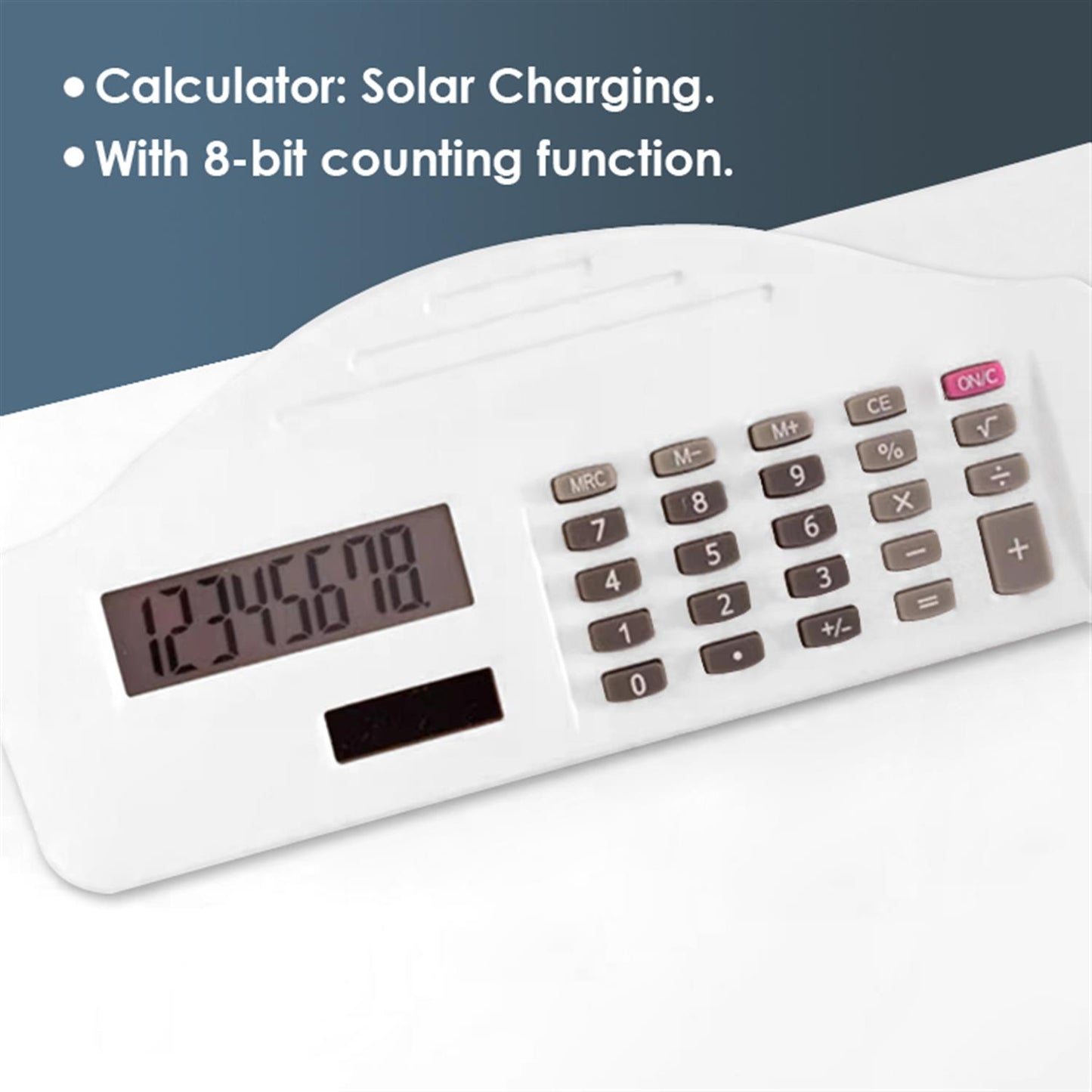 PP Writing White Clip Board With Calculator 35 × 23.5 × 3.4 cm