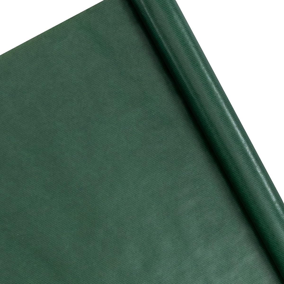 Pack of 3 Ribbed Kraft Christmas Wrapping Paper Rolls 2m x 69cm