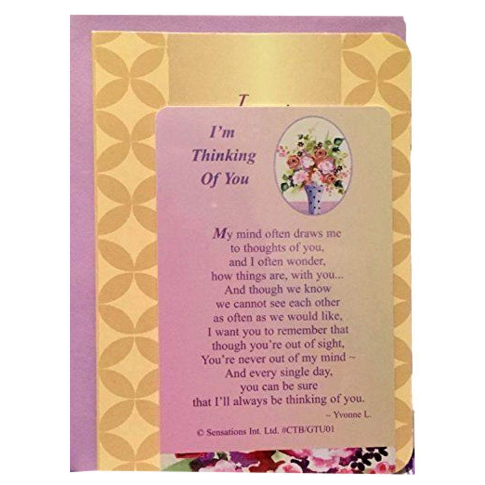 Im Thinking of You Sentimental Keepsake Wallet / Purse Card