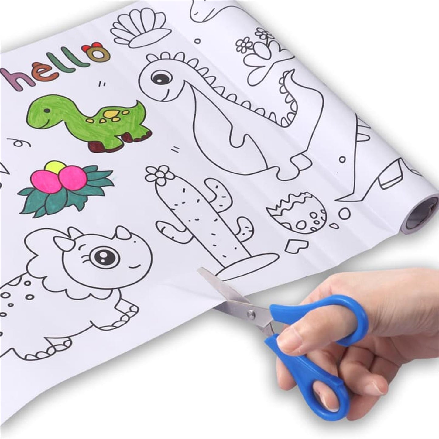 Technology & Life Cartoon DIY Long Painting Paper Roll for Kids 30×300cm
