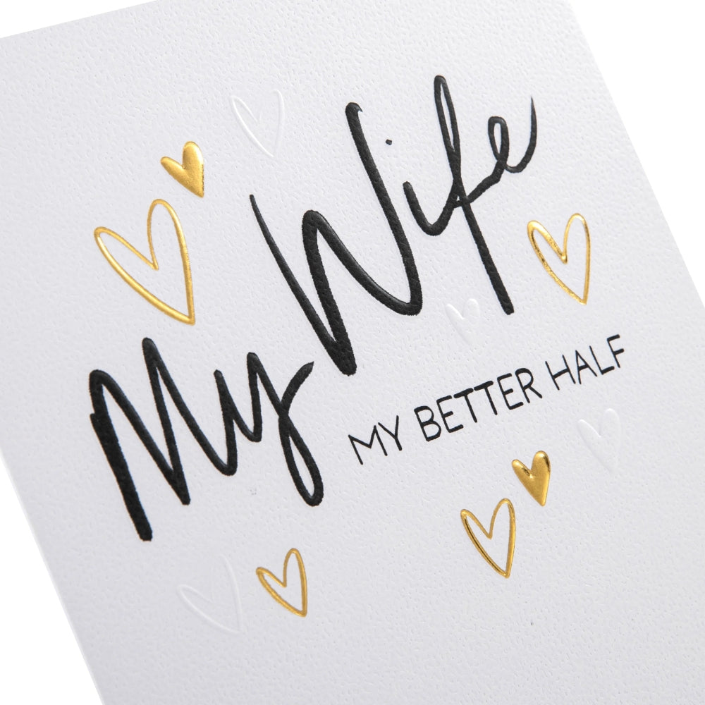 Typography Design Wife Birthday Card