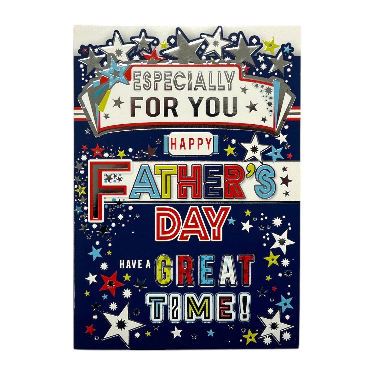 Especially For You Star Design Blue Father's Day Card