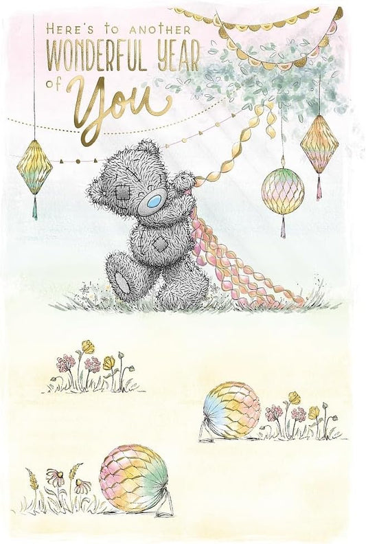 Bear Party Decorating Here's To Another Wonderful Year Of You Birthday Card