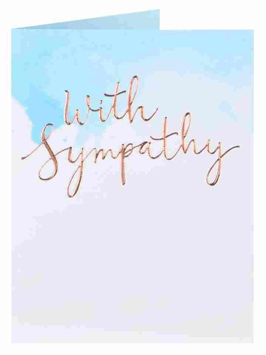 Blue Sky With Sympathy Blank for Your own Message Card