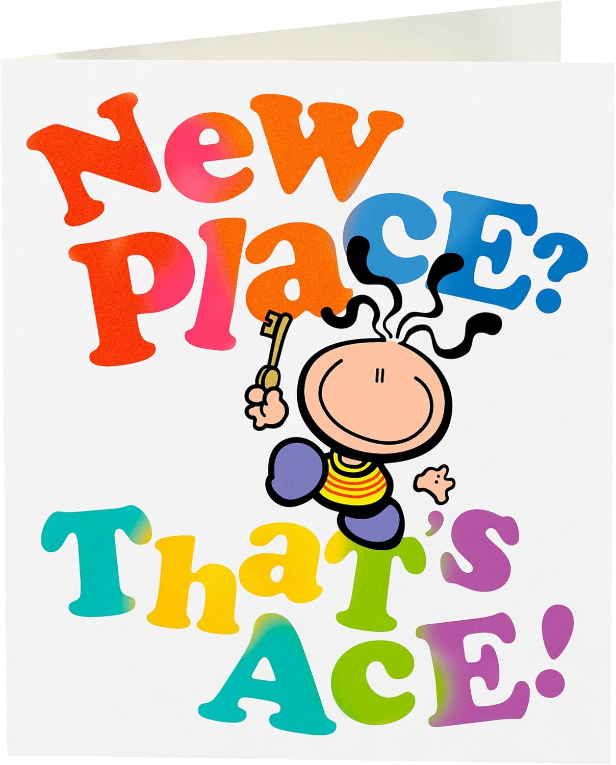 Character with Key New Home Congratulations Card
