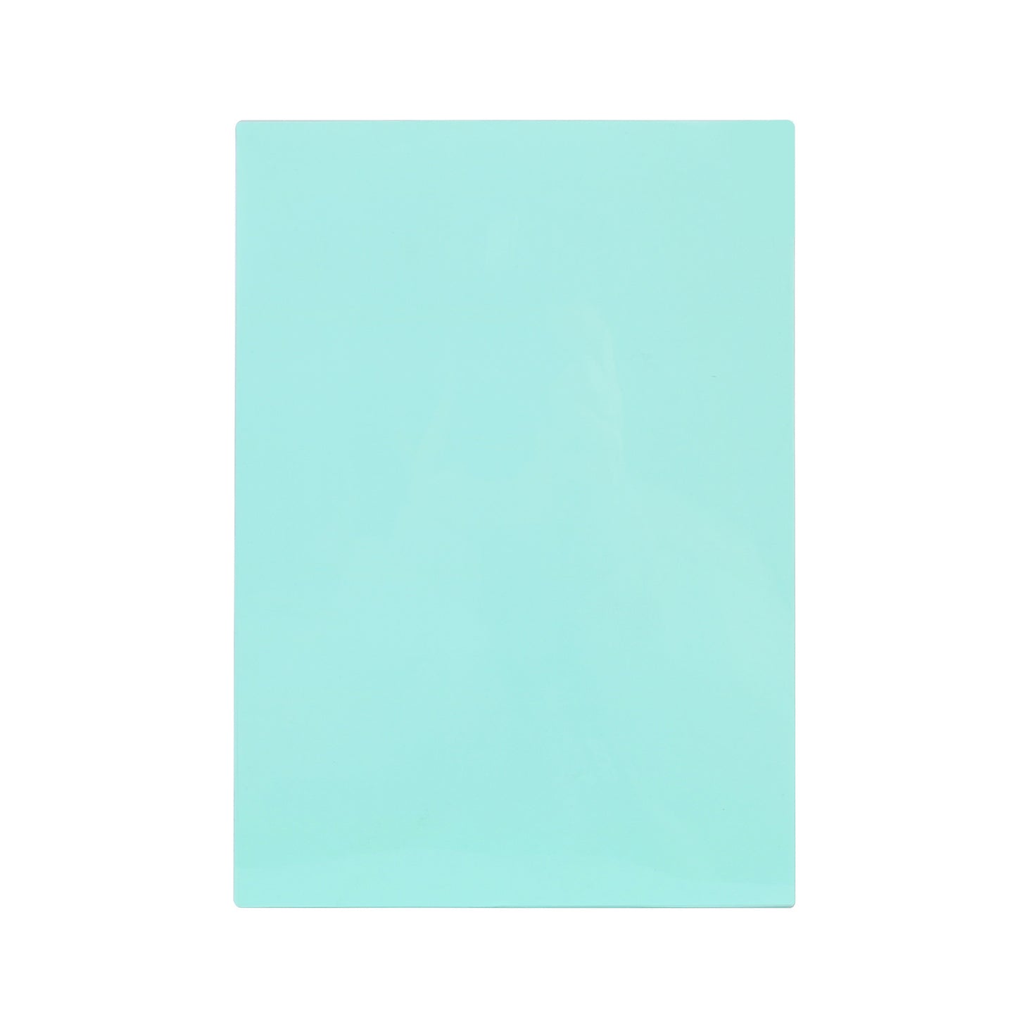 Pack of 8 A5 Plain Cyan Dyslexia Overlay Reading Sheets – PET Material, Rounded Corners