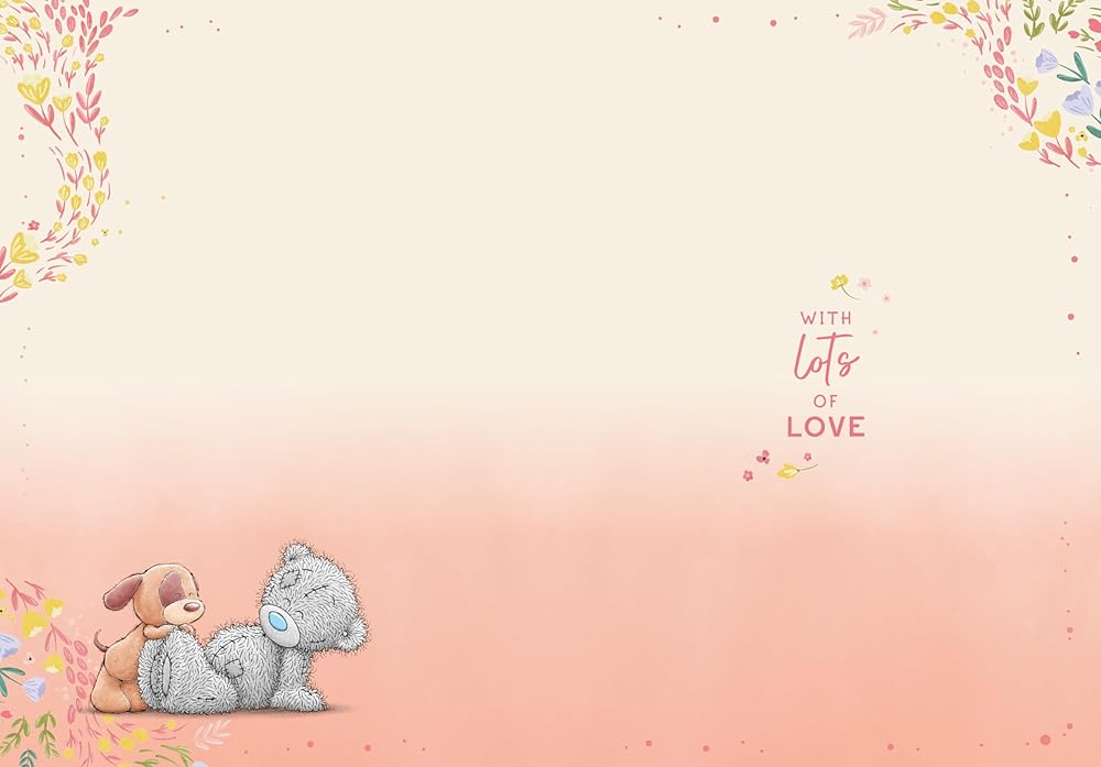 Bear and Flowers From The Dog Mother's Day Card